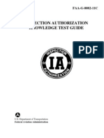 Inspection Authorization Knowledge Test Guide: FAA-G-8082-11C