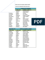 Lista Estudiantes Preescolar 2013