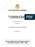 The Complexity of Timetable Construction Problems