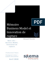 Business Model Et Innovation de Rupture