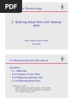 Staining Blood Films With Giemsa Stain: Methods in Parasitology