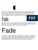 Font Styles