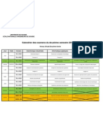 Calendrier Examen S2 2011-2012 2eme A