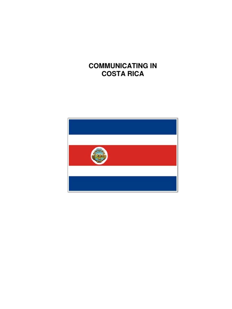 Communicating in Costa Rica | PDF | Nonverbal Communication | Costa Rica