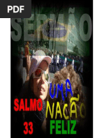 Pregação - Uma Nação Feliz - Sl 33