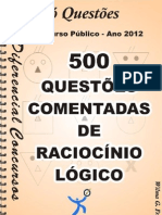 500 de RACIOCÍNIO LÓGICO- Apostila amostra