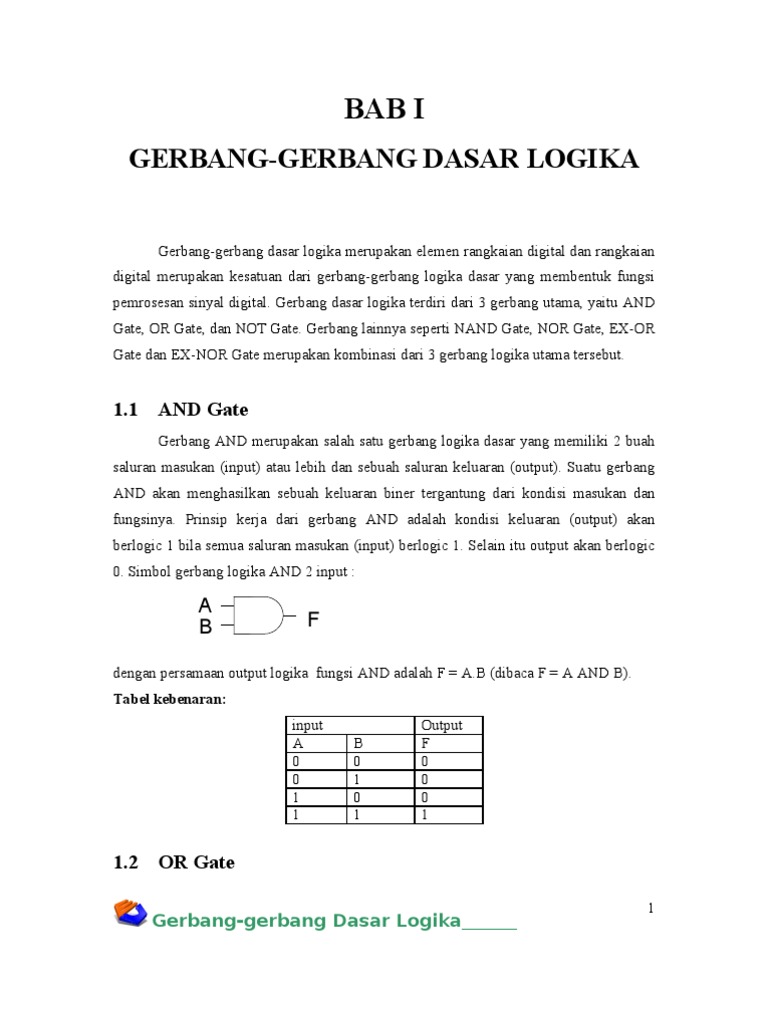 Gerbang Dasar Logika