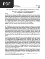 CLASS THEORY OF TERRORISM