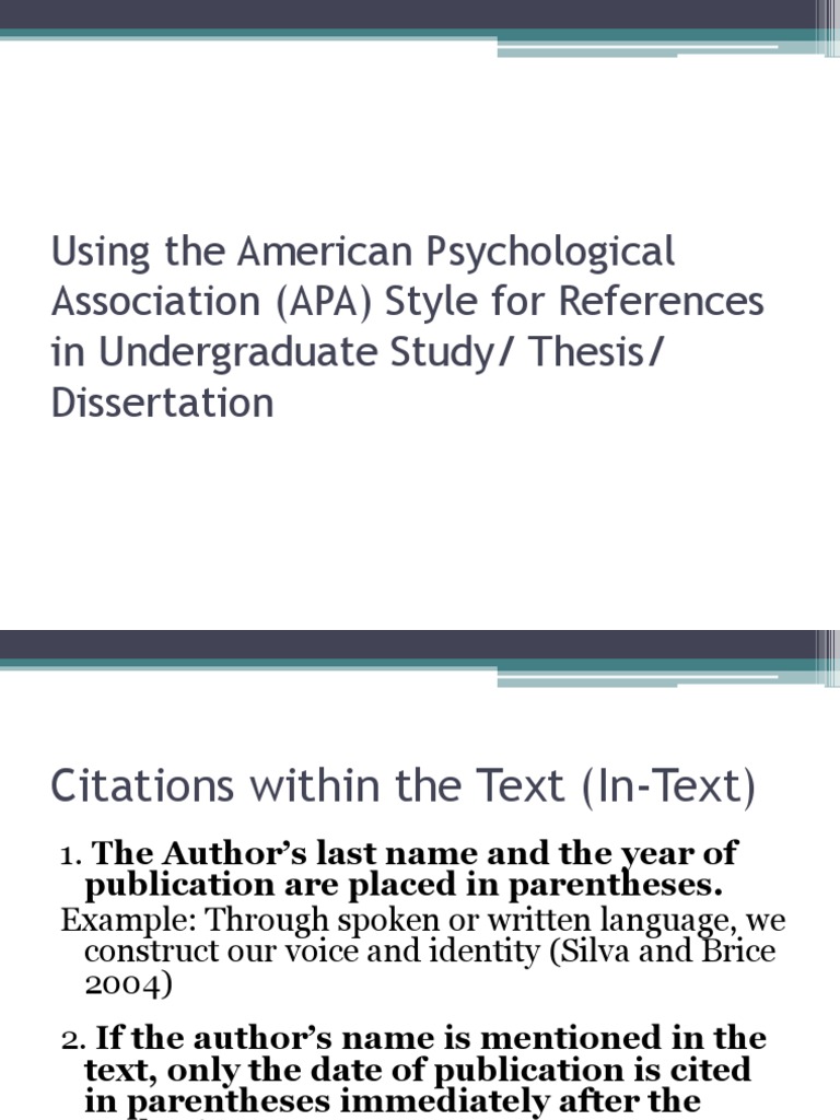 APA Citation Citation Writing