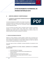 Fiscalización Por Incremento Patrimonial de Personas Naturales