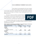 INFORME Derechos Agua, Propiedad y Subsidios VALLE LAGUNA