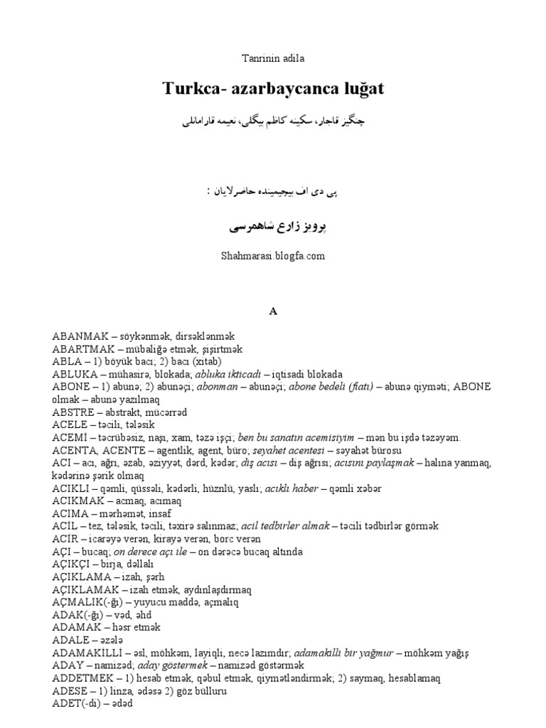 turkce turkce sozluk pdf