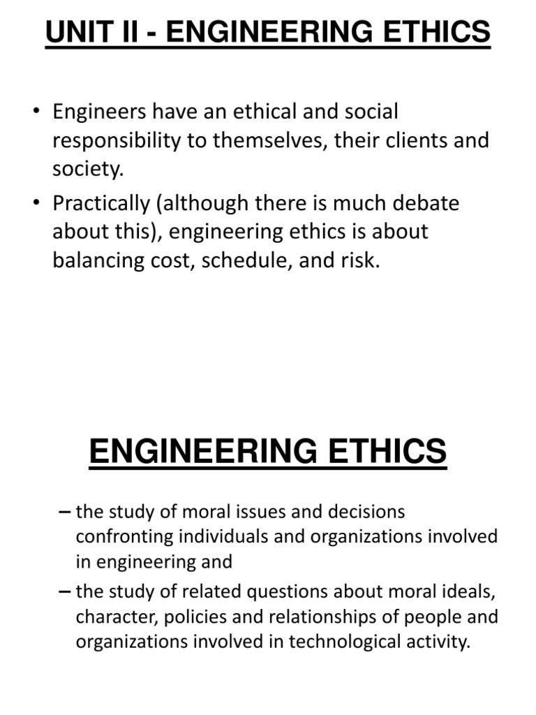 Engineering Ethics | PDF | Engineer | Profession