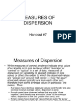 measures of dispersion