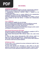Osi Model: Communication Architecture