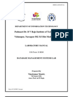 DBMS Lab Manual PDF