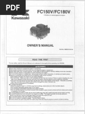 Kawasaki Fc150v Fc180v