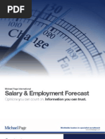 Salary & Employment Forecast: Opinions You Can Count On