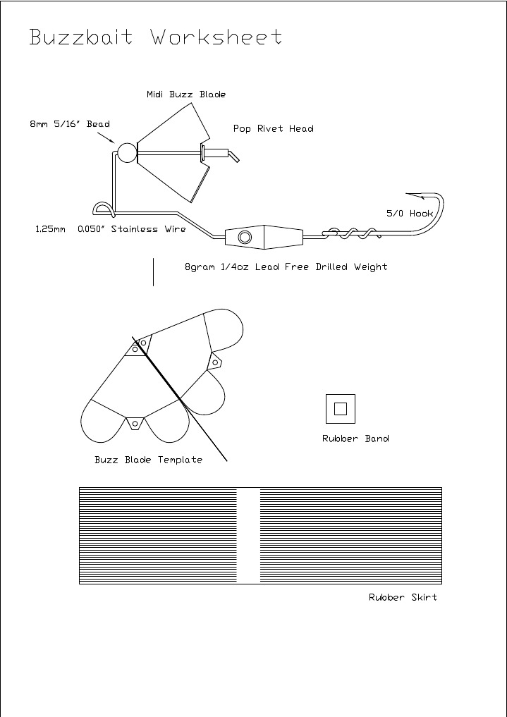 How To Make A Buzzbait Drawing