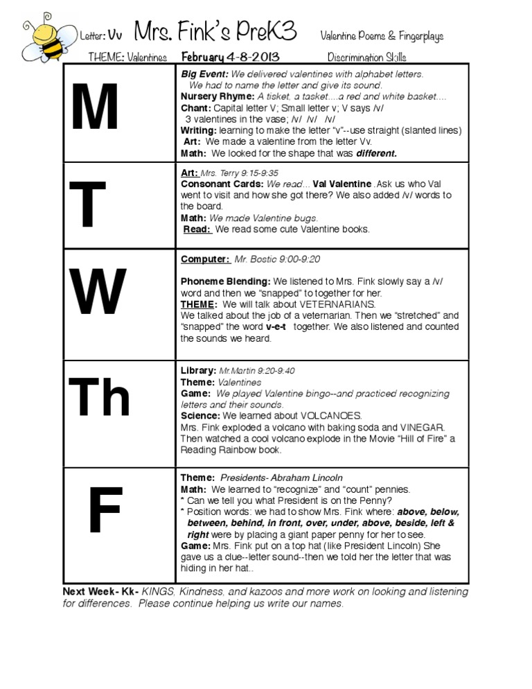 VV Lesson Plans | PDF