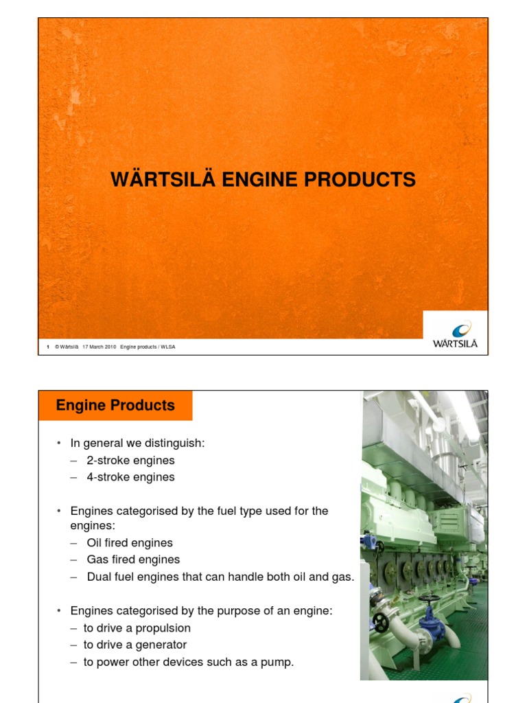 Wartsila Engine | PDF | Diesel Engine | Internal Combustion Engine