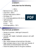 Numerical Problem:: A Concrete Gravity Dam Has The Following Dimensions