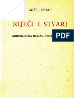 Riječi I Stvari Arheologija Humanističkih Nauka