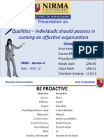 Qualities - Individuals Should Possess in Running An Effective Organization