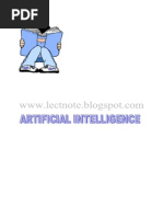 Artificial Intelligence Notes