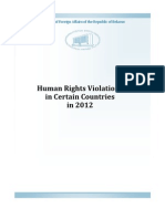 Human RightsViolations In Certain Counries 2012 - Belarus Ministry of Foreign Affairs