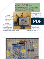 Brushed DC Motor Speed Control with Encoder and H-Bridge