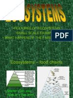 Small Changes in Ecosystems