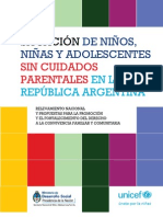Niños sin cuidados parentales en Argentina
