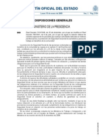 BOE de 19 de Enero de 2009 Que Regula Seg Social A Cargo IIPP