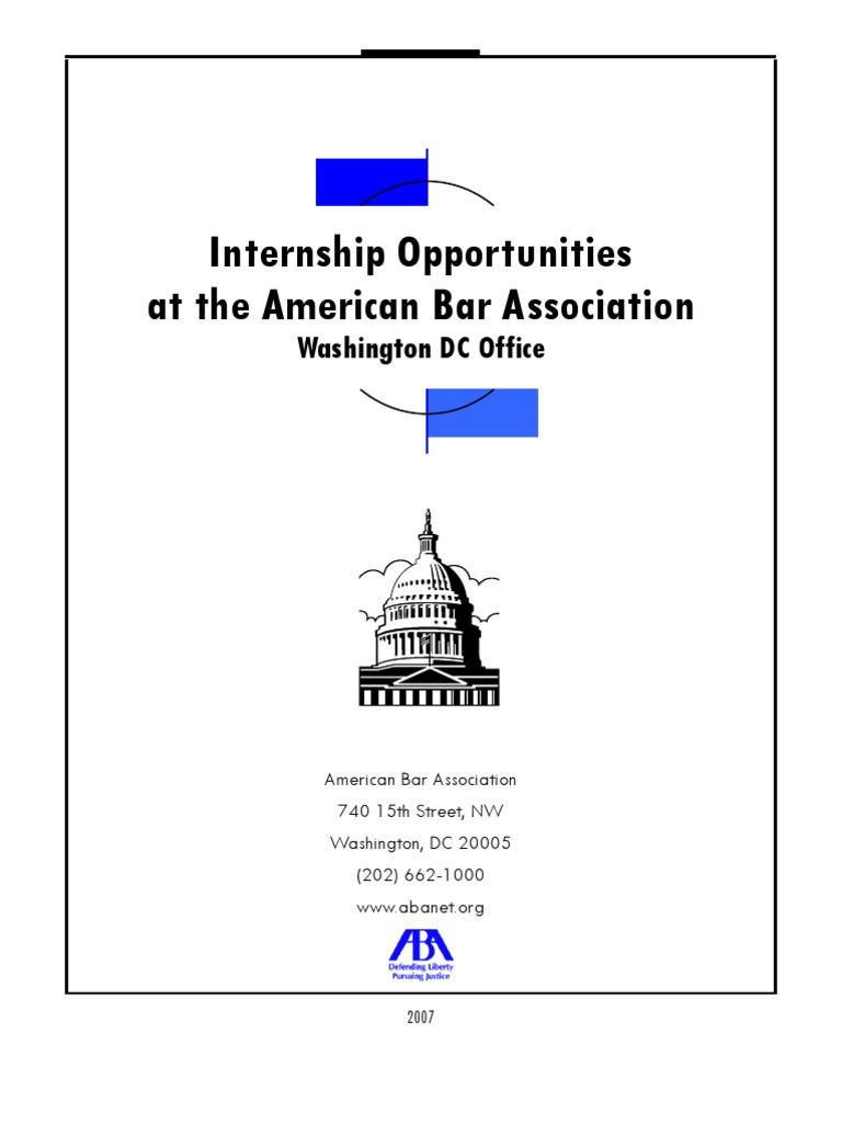 Internship Guide PDF American Bar Association Internship