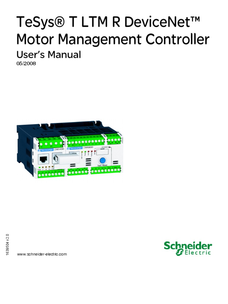 Manual Tesys T DeviceNet | Download Free PDF | Relay | Personal Computers