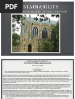 Modeling Sustainability at the University of the South