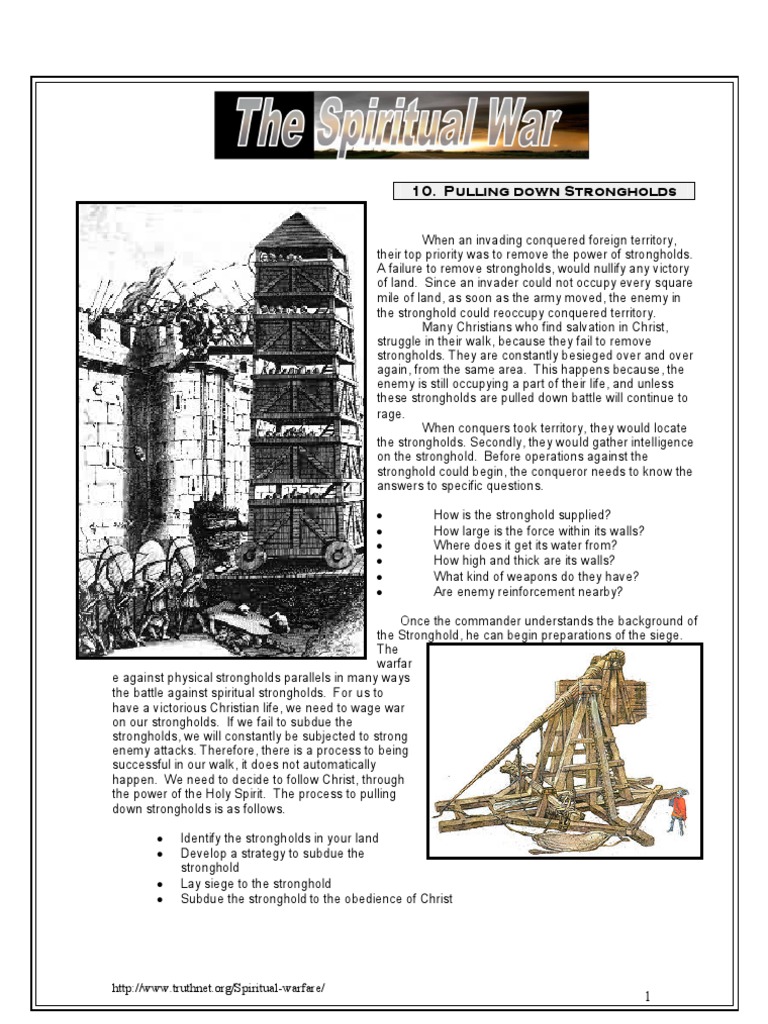 Pulling Down Strongholds Siege Fortification
