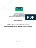 Do Software Livre Ao Software Público Internacional