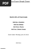 Grade 10 Science Review Notes