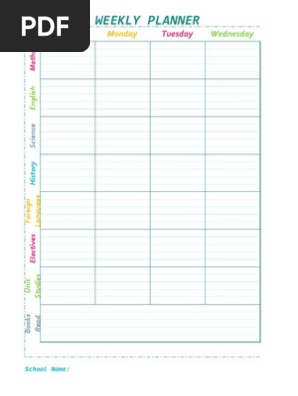 Weekly Planner