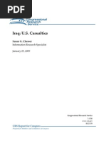 Congressional Research Service Report US Casualties in Iraq - RS21578 - 2009!01!29