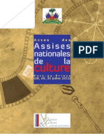 Actes Des Assises Nationales de La Culture Version Electronique PDF