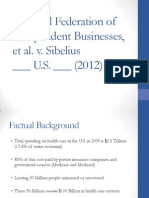 National Federation of Independent Businesses, Et Al. v. Sibelius - U.S. - (2012)
