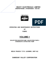 BFP BHEL Manual For 500MW