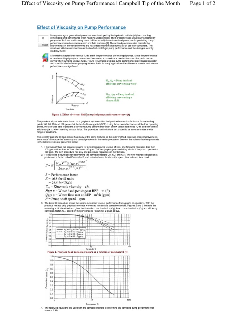 Viscosity Impact on Pump Performance | PDF | Pump | Viscosity