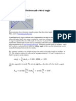 Total Internal Reflection and Critical Angle