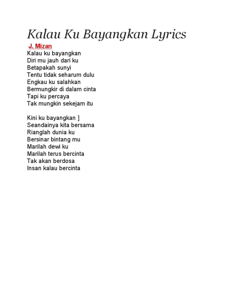 Lirik Lagu