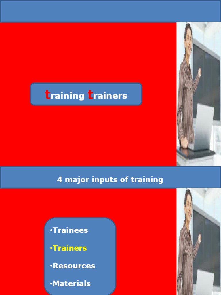 Training of Trainers Overview | PDF | Competence (Human Resources ...