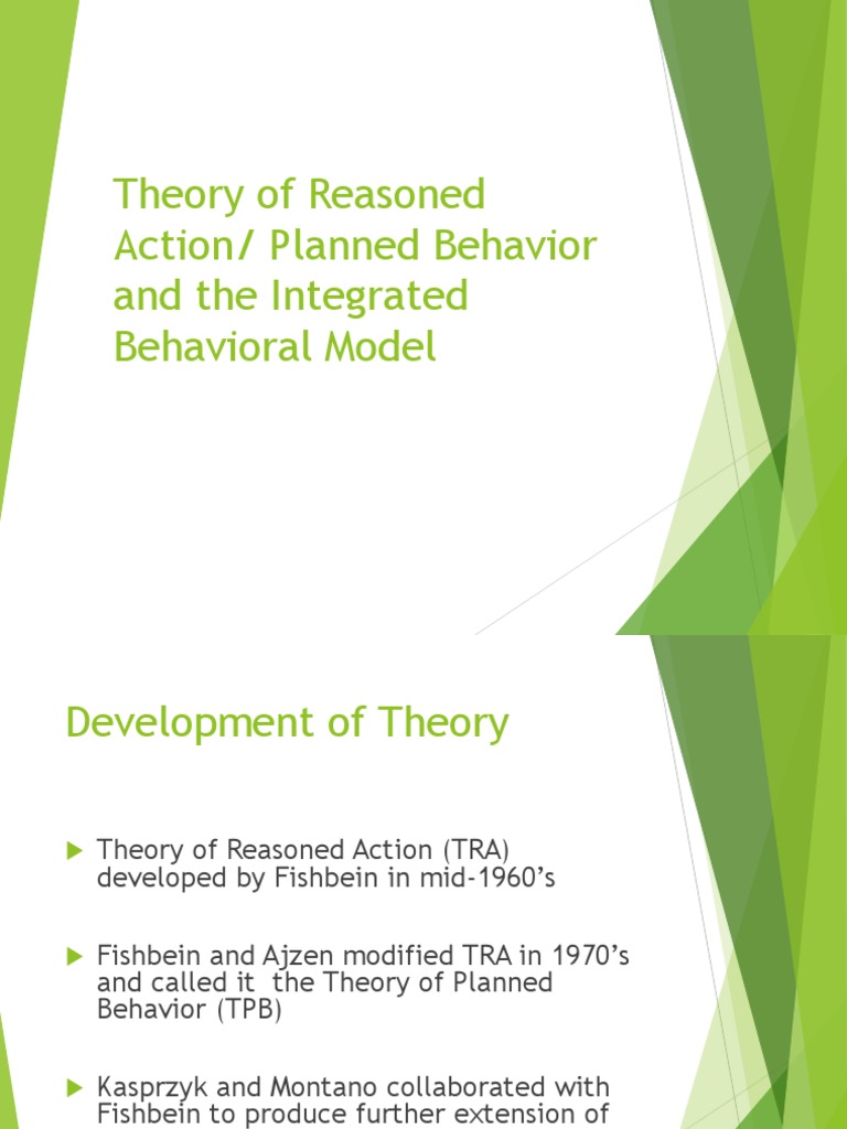 Theory of Reasoned Action | PDF | Attitude (Psychology) | Norm (Social)